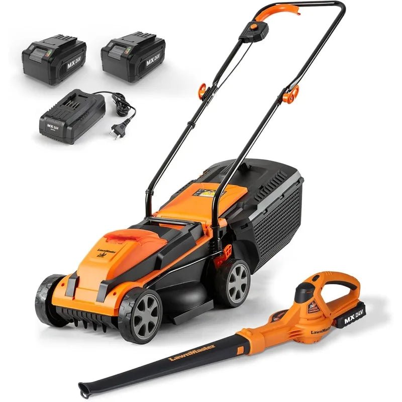 24VMWBL 24V Max 13 - inch Cordless Lawn Mower And Cordless Leaf Blower Combo With 2x4.0Ah Batteries And Charger - PCWLDASHRES