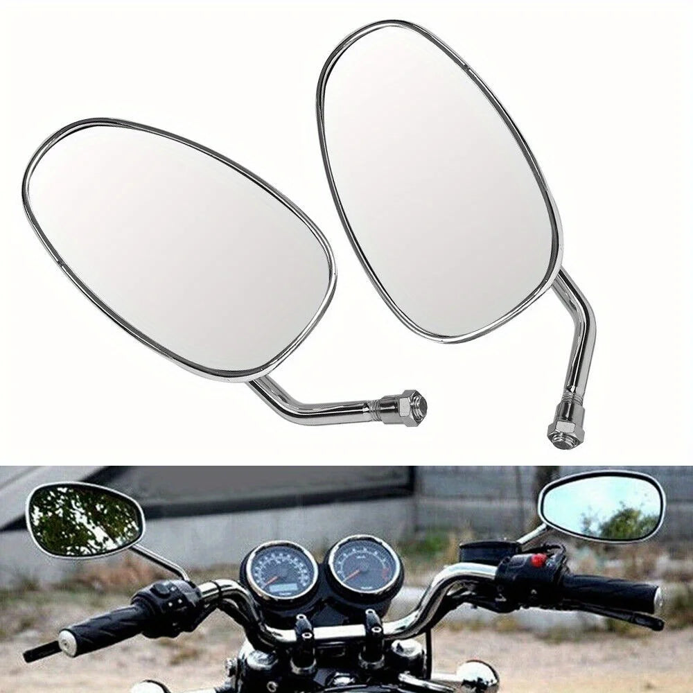 1Pair For Honda Shadow Spirit 750 1100 VTX1300 VTX1800 Chrome Motorcycle Mirrors
