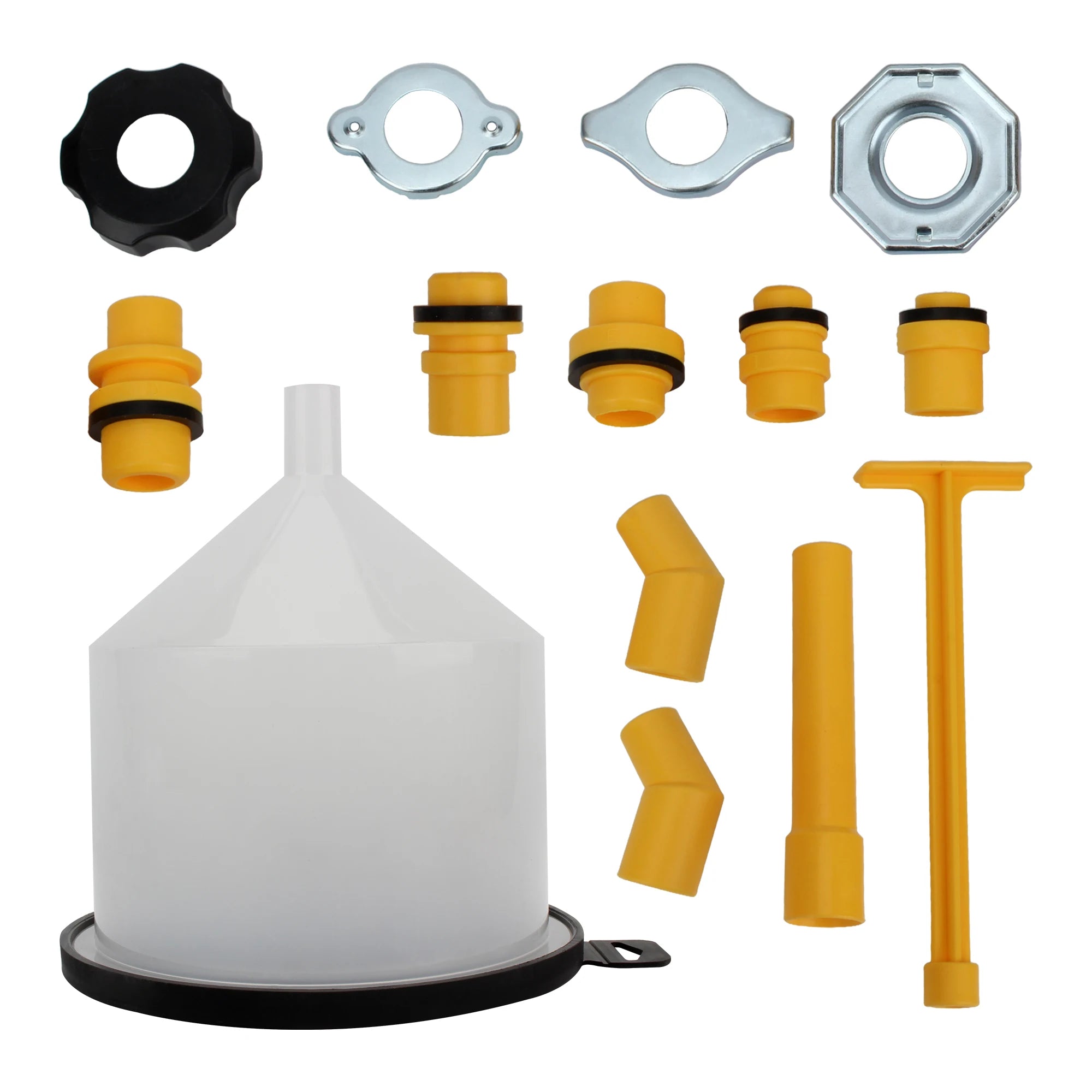 15PCS/Set Motorcycle Coolant  plastic Funnel Kit Radiator  plastic Spill Proof Cooling System For Motorbike Cooling System