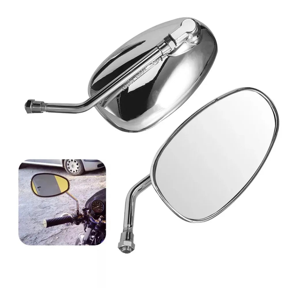 1Pair For Honda Shadow Spirit 750 1100 VTX1300 VTX1800 Chrome Motorcycle Mirrors