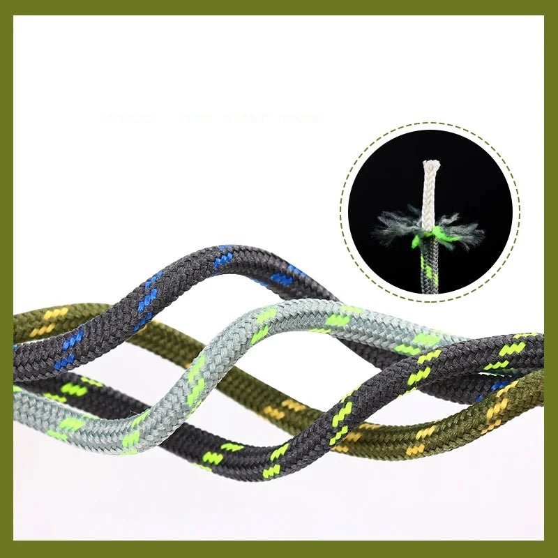 1Pair Outdoor Shoelaces Sports Round Shoes Lace Hiking Slip Rope Laces Sneakers Boots Shoelace 100/120/140/160cm Strings - PCWLDASHRES