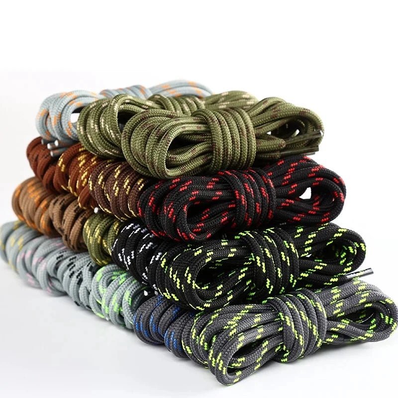 1Pair Outdoor Shoelaces Sports Round Shoes Lace Hiking Slip Rope Laces Sneakers Boots Shoelace 100/120/140/160cm Strings - PCWLDASHRES
