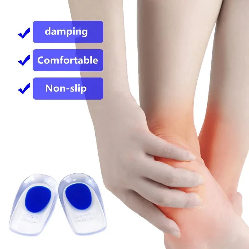1Pair Spurs Pain Foot Shoe Insoles Silicone Gel Orthopedic Insole for Feet Height Increasing Shoe Pads Shock Absorbing Shoe Sole - PCWLDASHRES