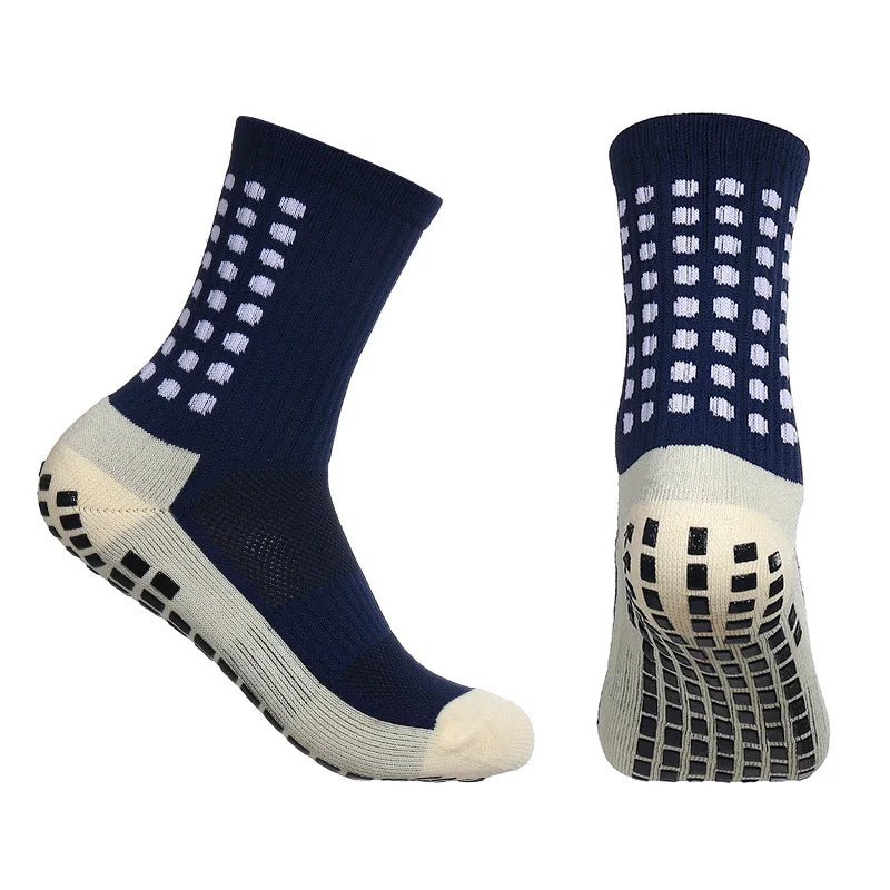 1Pc Adhesive Towel Sole Running Socks Non - slip Marathon Football Socks For Men And Women - PCWLDASHRES