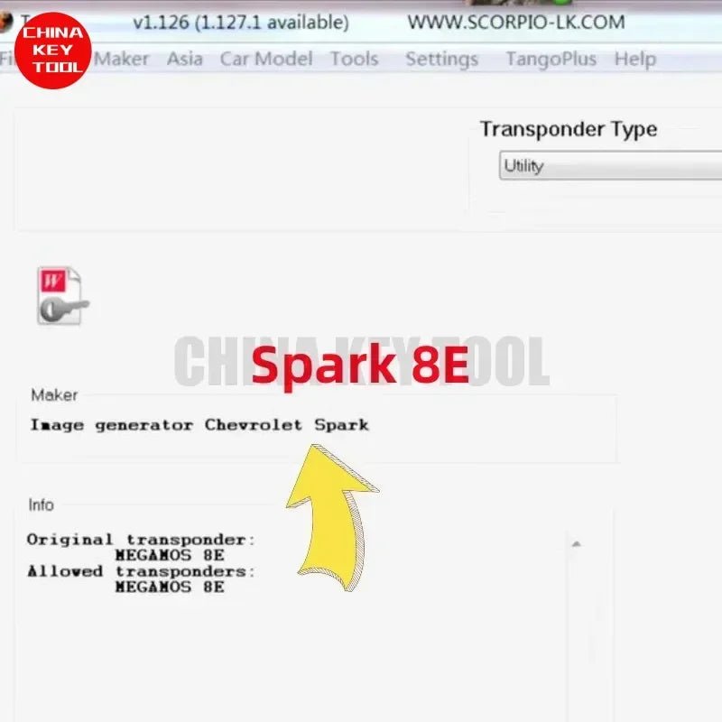 1PCS Original 8E Glass precoded Transponder Chip for Chevrolet Spark Unlocked Megamos 8E Transponder - PCWLDASHRES