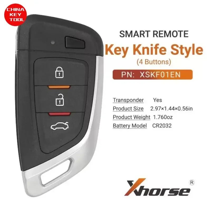 1PCS Xhorse Smart Remote Key Knife Style Keyblank Inside Matte 3 Buttons XSKF01EN - PCWLDASHRES