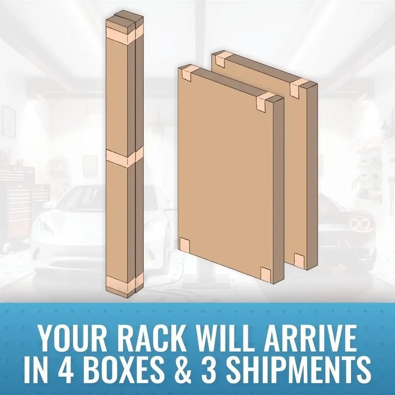 2 - Pack 4 x 8 MonsterRax Overhead Garage Storage Rack, Ceiling Racks for Garage, Organization Shelving - PCWLDASHRES