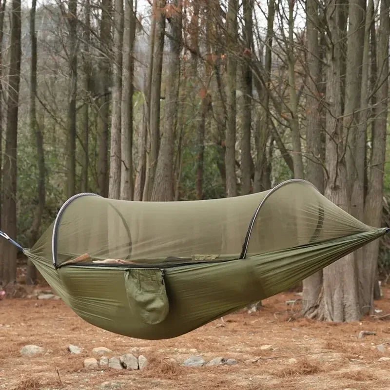 2 Person Outdoor Camping Hammock with Mosquito Net Portable Comfortable Sleeping Tent Hammock Outdoor Furniture Bed - PCWLDASHRES