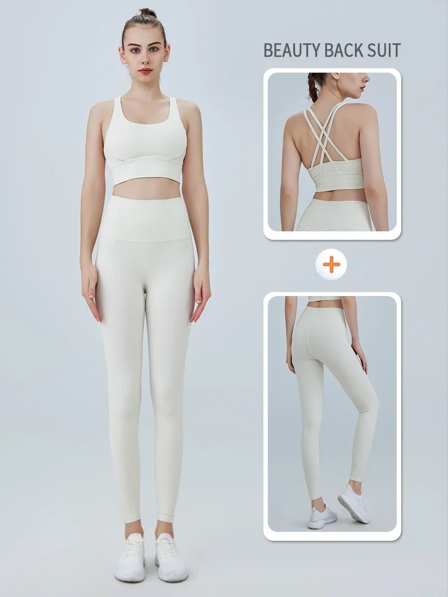 2 Pieces Yoga Sports Set Women Quick - Drying Gym Set Women Running Workout Long Sleeve Sports Shirt Yoga Clothing - PCWLDASHRES