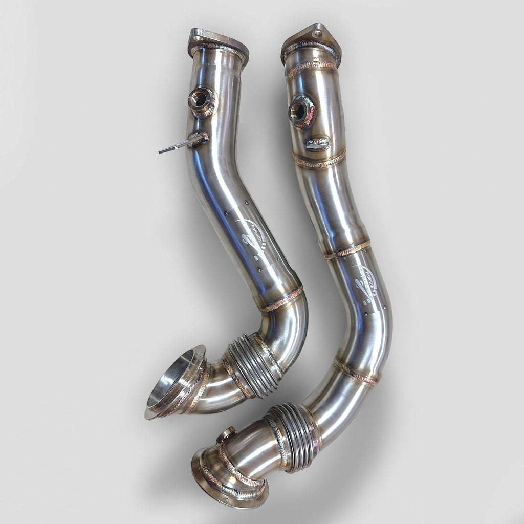 2007 - 2013 N54 Racing Downpipes For BMW 1M/ 135i/ 335i/ 335is/ 335Xi - Palenon Performance - PCWLDASHRES