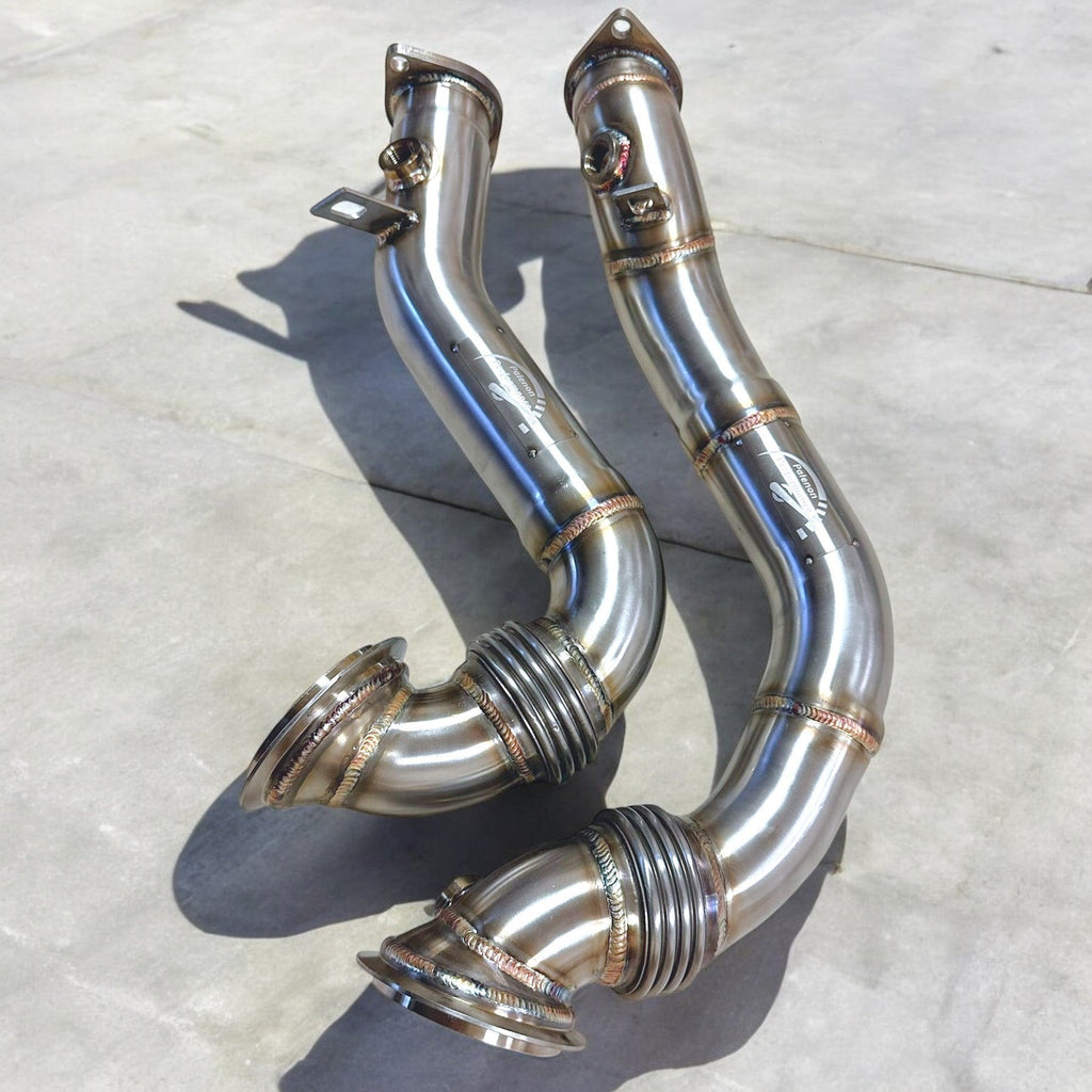 2007 - 2013 N54 Racing Downpipes For BMW 1M/ 135i/ 335i/ 335is/ 335Xi - Palenon Performance - PCWLDASHRES