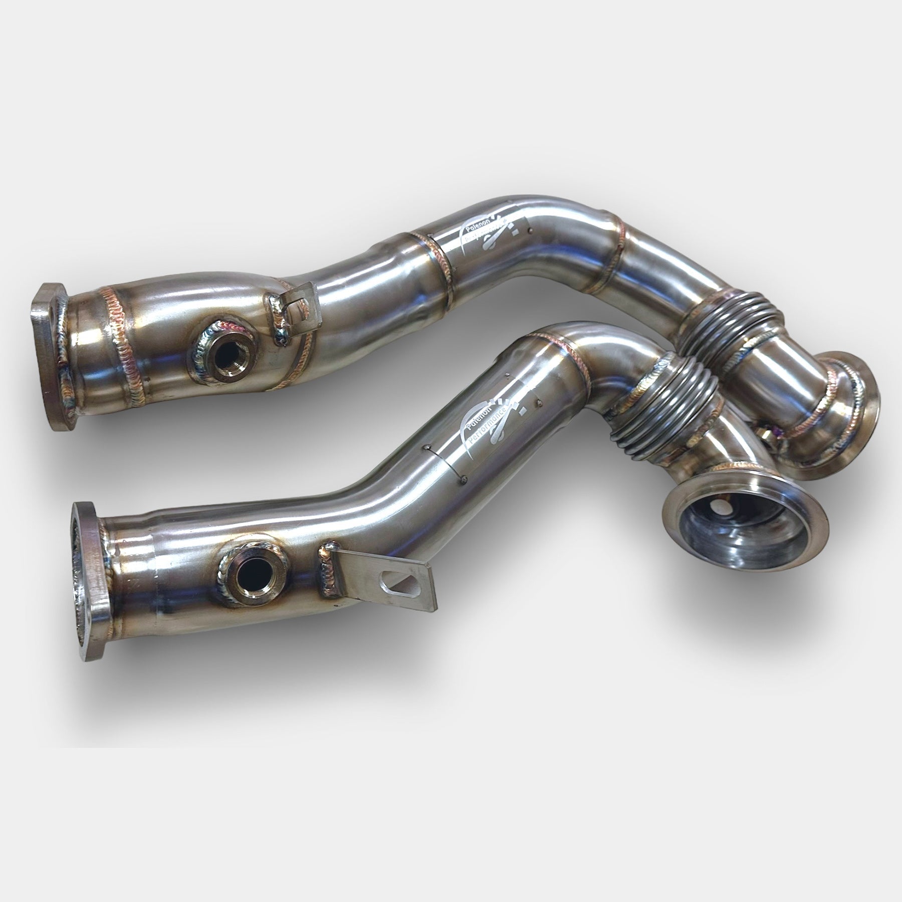 2007 - 2013 N54 Racing Downpipes For BMW 1M/ 135i/ 335i/ 335is/ 335Xi - Palenon Performance - PCWLDASHRES