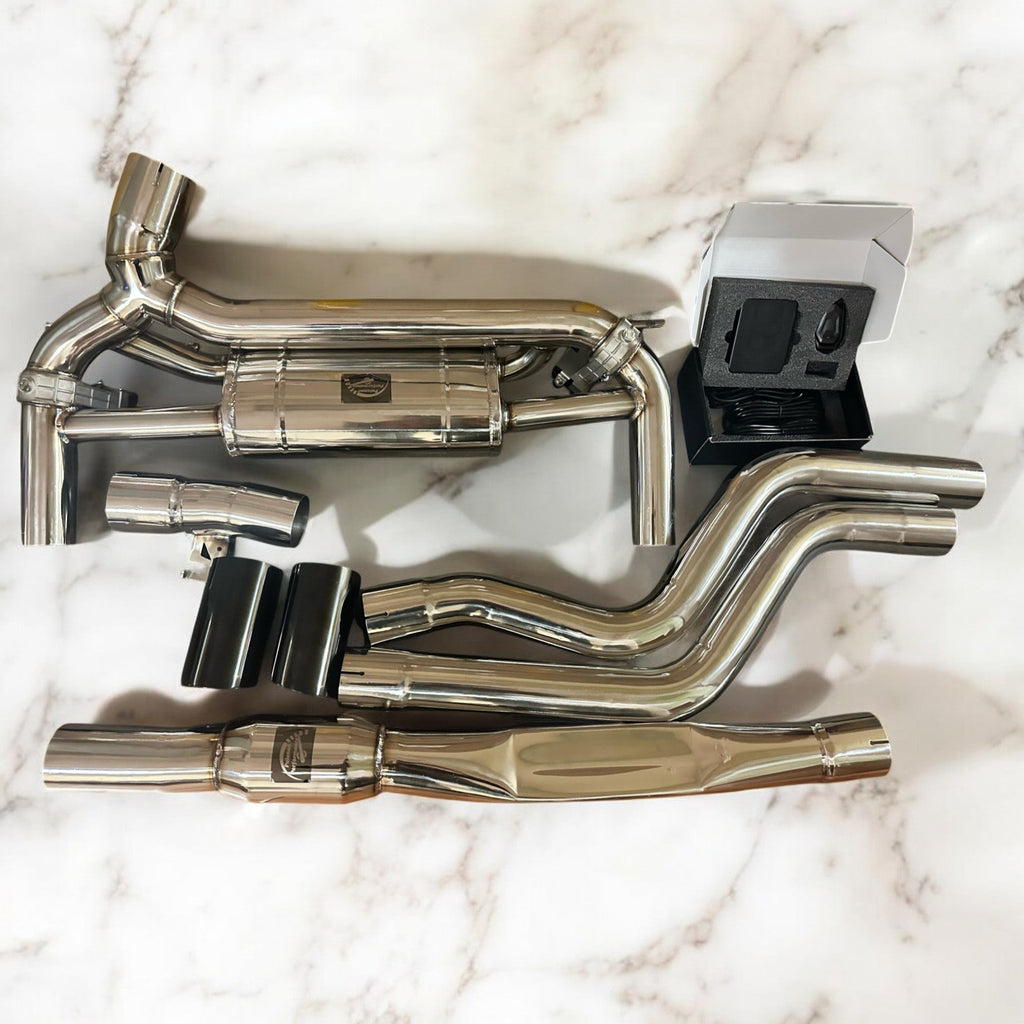 2015 - 2019 BMW F30 340i B58 Full Valve Performance Exhaust System | Palenon Performance - PCWLDASHRES