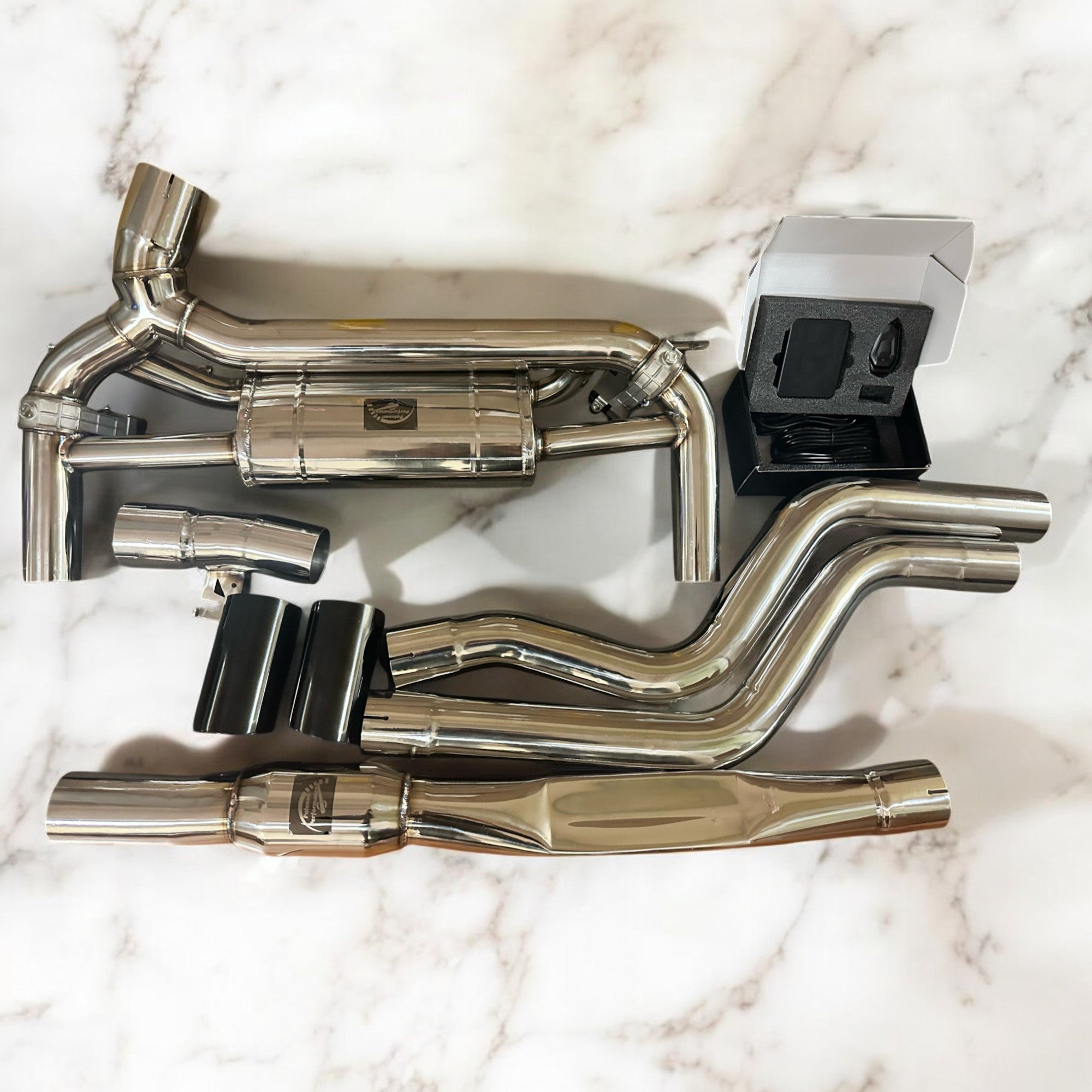 2015 - 2019 BMW F30 340i B58 Full Valve Performance Exhaust System | Palenon Performance - PCWLDASHRES