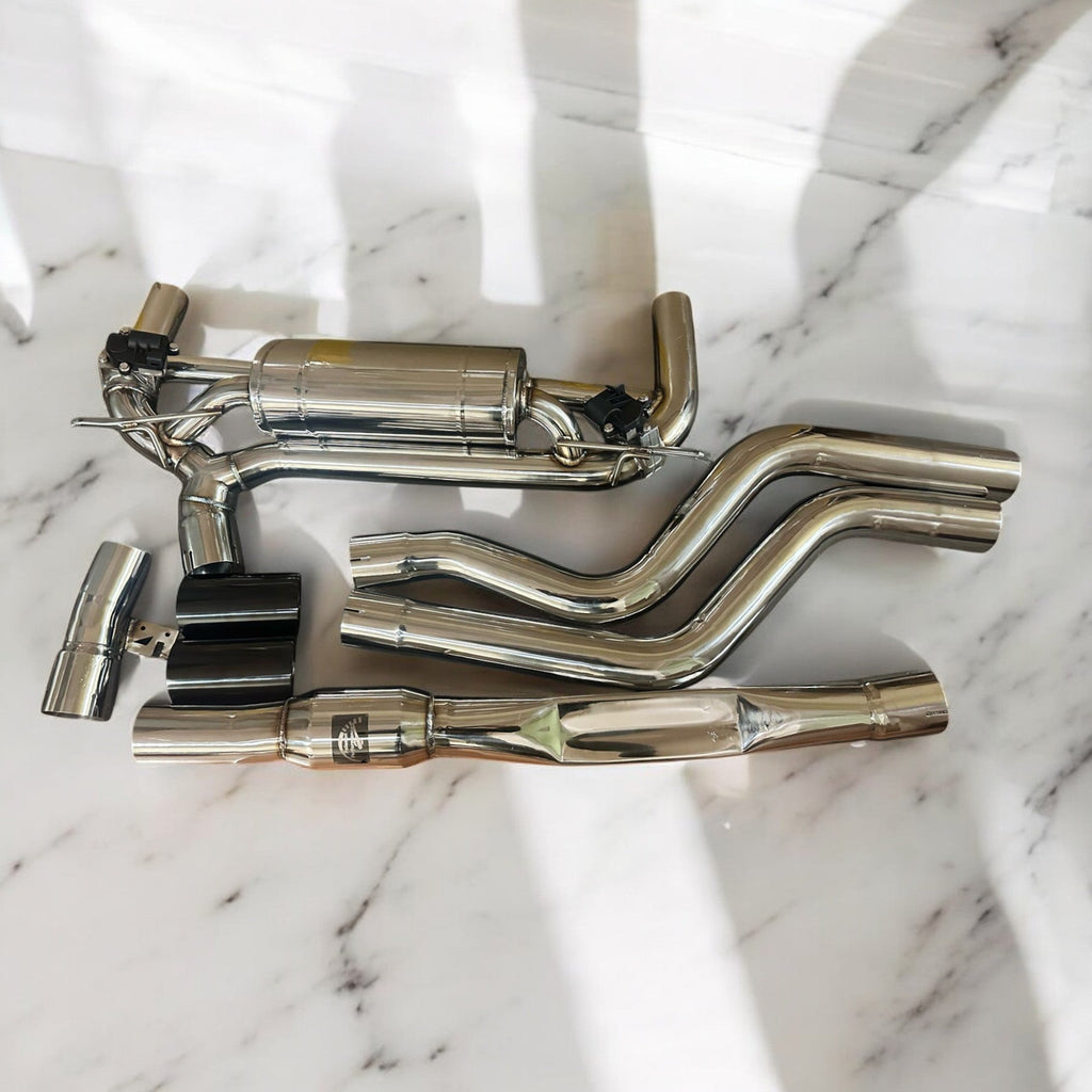 2015 - 2019 BMW F30 340i B58 Full Valve Performance Exhaust System | Palenon Performance - PCWLDASHRES