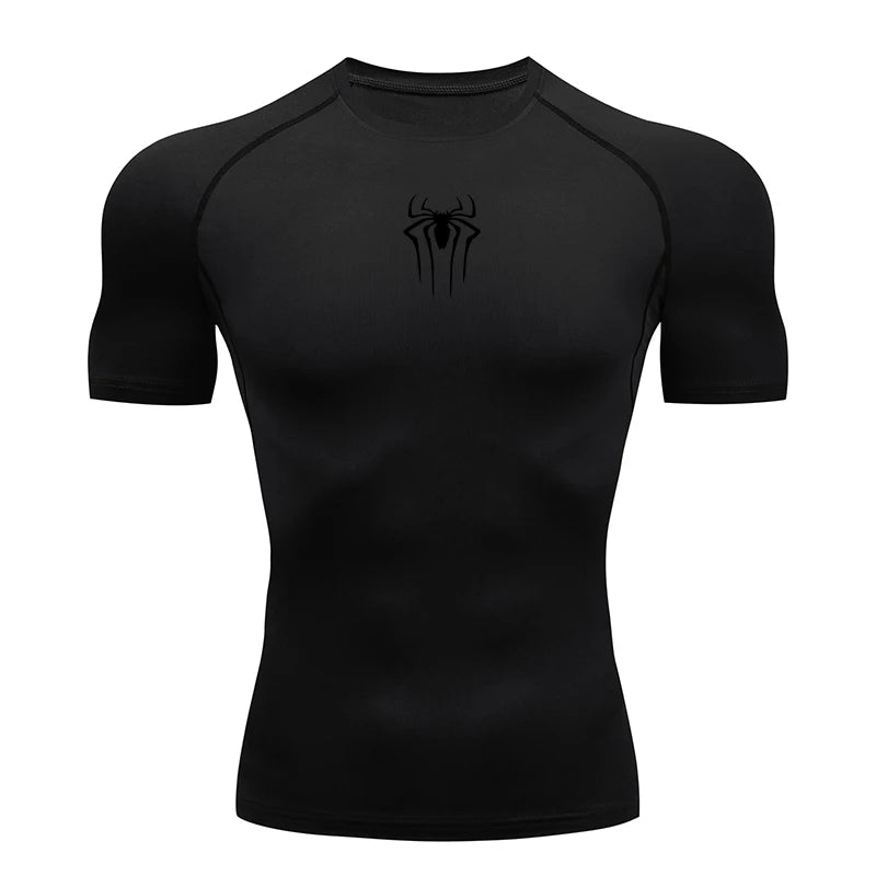 2024 Compression T Shirt Men Short Sleeve Sport Tees Fitness Running Sportsear Men Gym Elastic Quick Dry Jogging T-shirt Tops - PCWLDASHRES