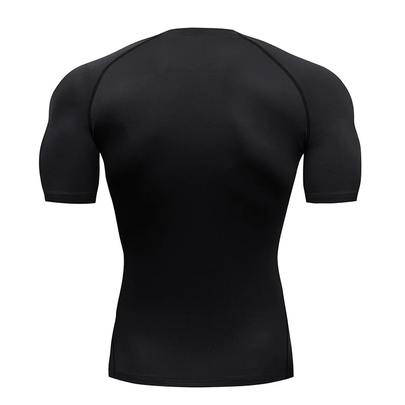 2024 Compression T Shirt Men Short Sleeve Sport Tees Fitness Running Sportsear Men Gym Elastic Quick Dry Jogging T-shirt Tops - PCWLDASHRES