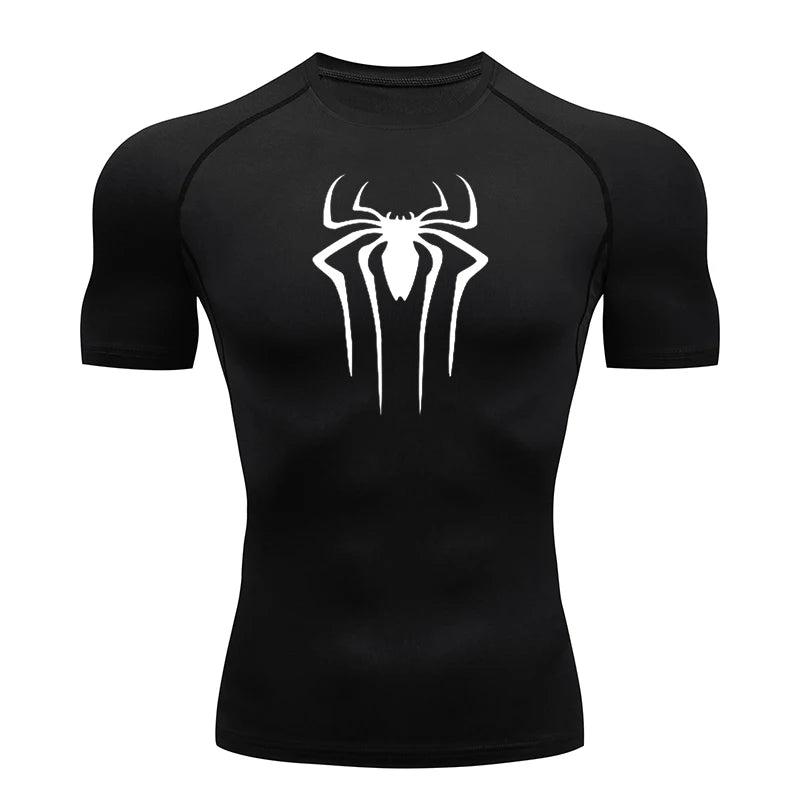 2024 Compression T Shirt Men Short Sleeve Sport Tees Fitness Running Sportsear Men Gym Elastic Quick Dry Jogging T-shirt Tops - PCWLDASHRES