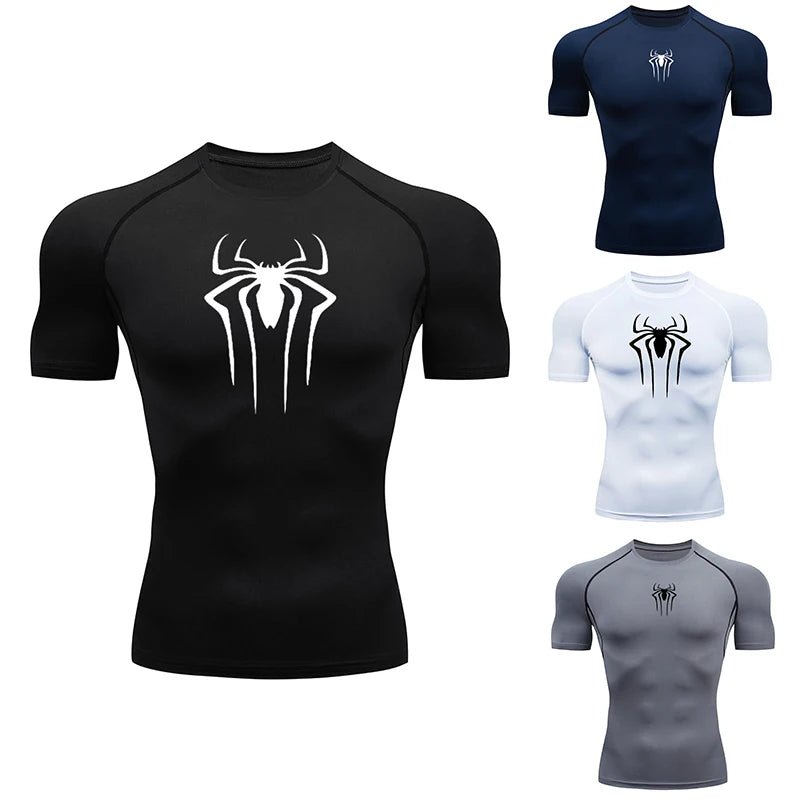 2024 Compression T Shirt Men Short Sleeve Sport Tees Fitness Running Sportsear Men Gym Elastic Quick Dry Jogging T-shirt Tops - PCWLDASHRES