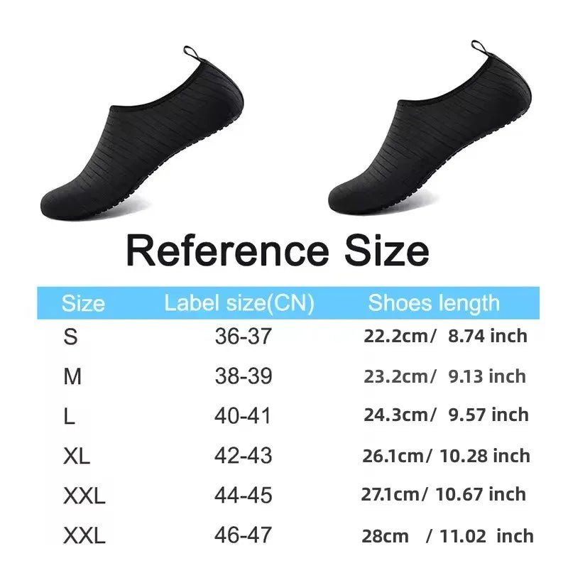 2024 New Beach Water Shoes Unisex Beach Quick - Drying Breathable Swimming Slippers Summer Anti - slip Casual Sports Water Sneakers - PCWLDASHRES