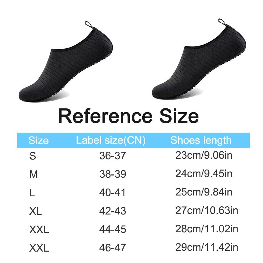 2024 New Beach Water Shoes Unisex Beach Quick - Drying Breathable Swimming Slippers Summer Anti - slip Casual Sports Water Sneakers - PCWLDASHRES