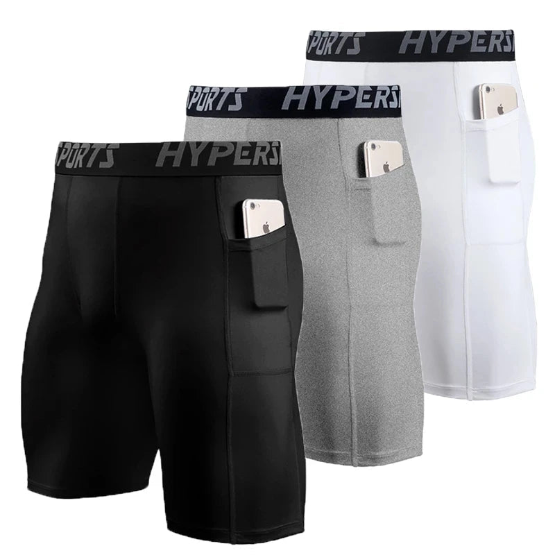 2025 Compression Shorts Men Summer Sportswear Training Tights Gym Fitness Leggings Short Pants Sport Bottoms Running Shorts Men - PCWLDASHRES