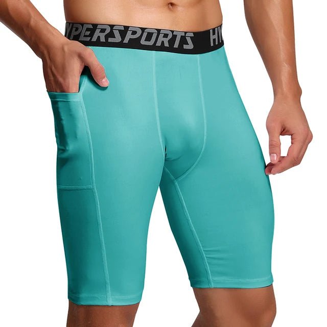 2025 Compression Shorts Men Summer Sportswear Training Tights Gym Fitness Leggings Short Pants Sport Bottoms Running Shorts Men - PCWLDASHRES