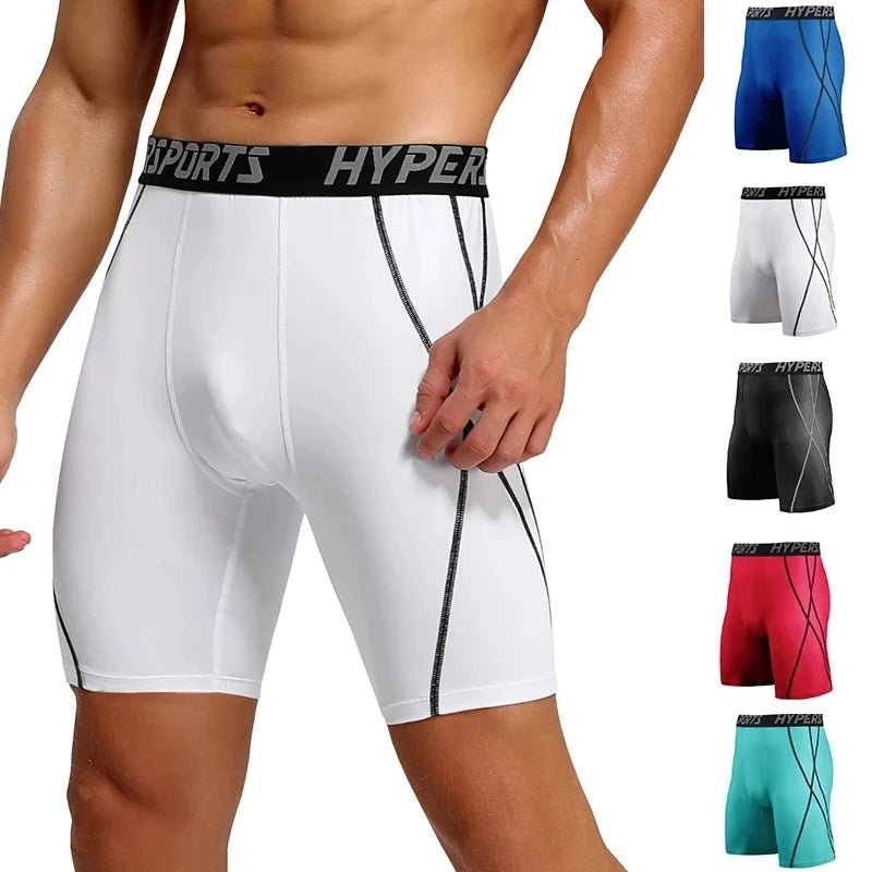 2025 Compression Shorts Men Summer Sportswear Training Tights Gym Fitness Leggings Short Pants Sport Bottoms Running Shorts Men - PCWLDASHRES