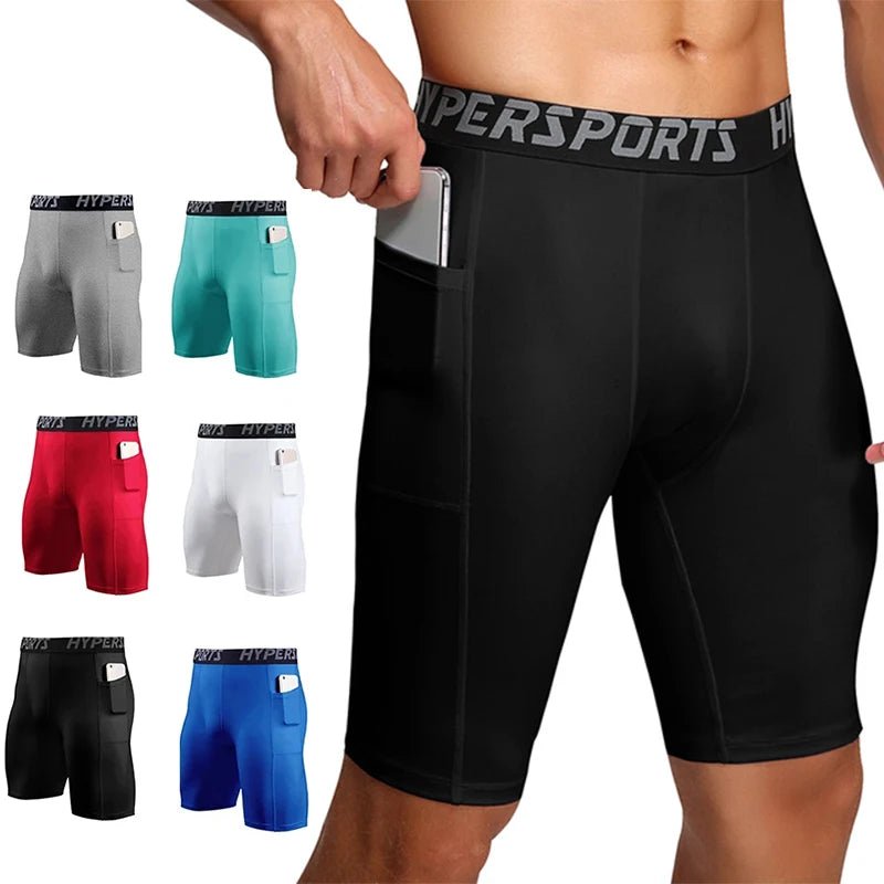 2025 Compression Shorts Men Summer Sportswear Training Tights Gym Fitness Leggings Short Pants Sport Bottoms Running Shorts Men - PCWLDASHRES