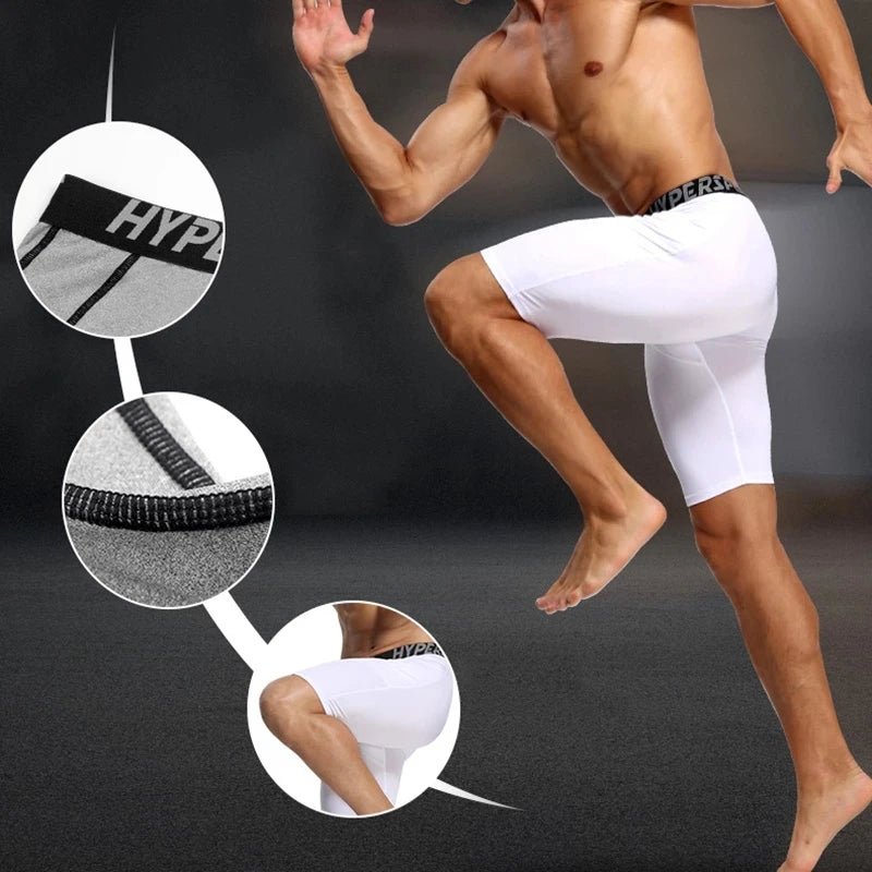 2025 Compression Shorts Men Summer Sportswear Training Tights Gym Fitness Leggings Short Pants Sport Bottoms Running Shorts Men - PCWLDASHRES