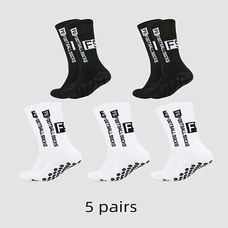 2025 New FS Anti slip Adhesive Football Socks Men's Middle Tube Anti sweat and Odorous Football Sports Cycling Socks - PCWLDASHRES