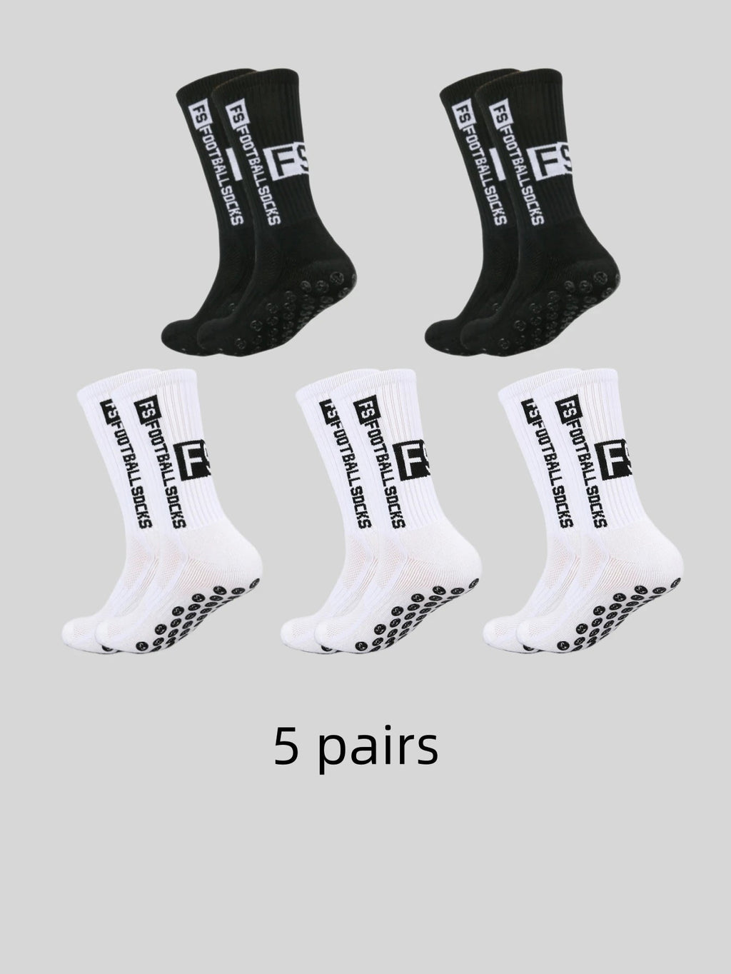 2025 New FS Anti slip Adhesive Football Socks Men's Middle Tube Anti sweat and Odorous Football Sports Cycling Socks - PCWLDASHRES