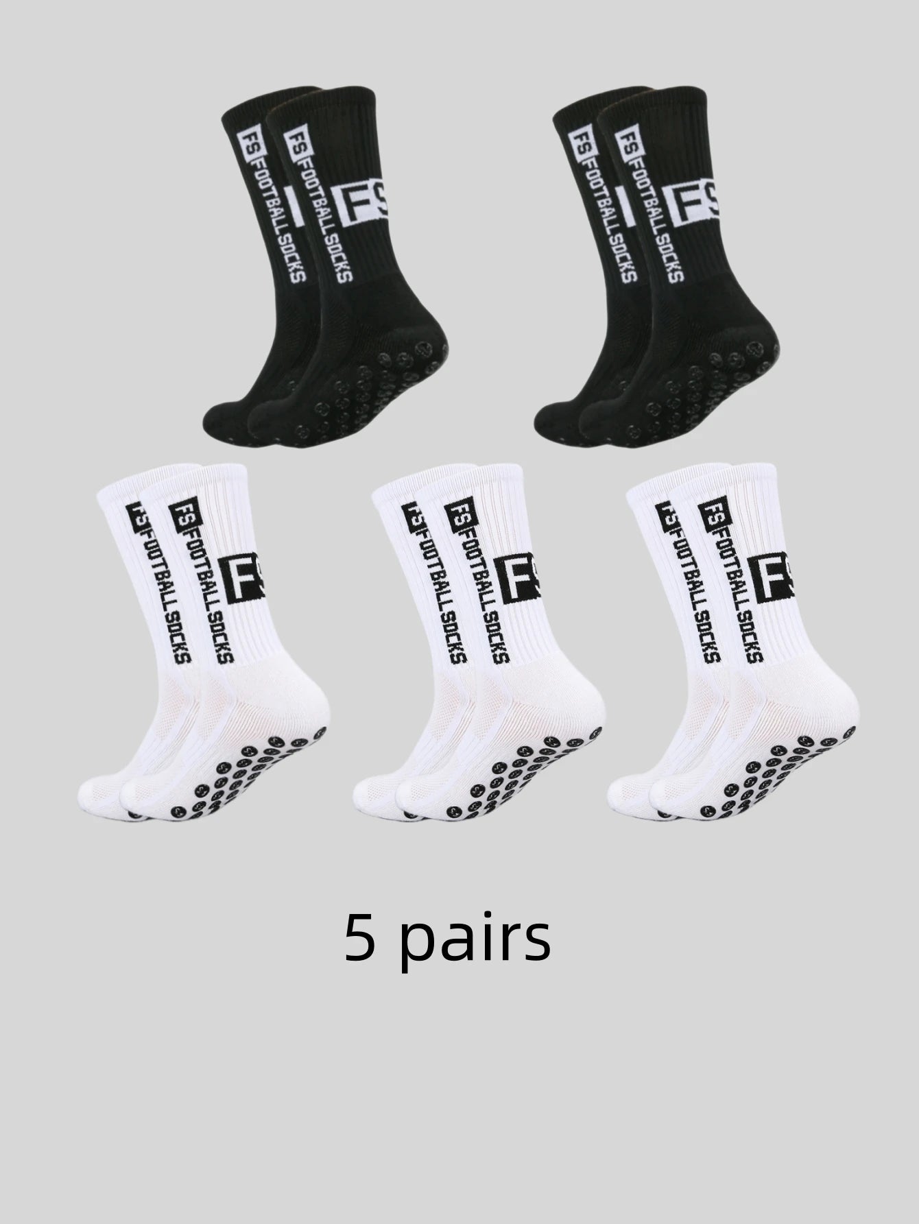 2025 New FS Anti slip Adhesive Football Socks Men's Middle Tube Anti sweat and Odorous Football Sports Cycling Socks - PCWLDASHRES