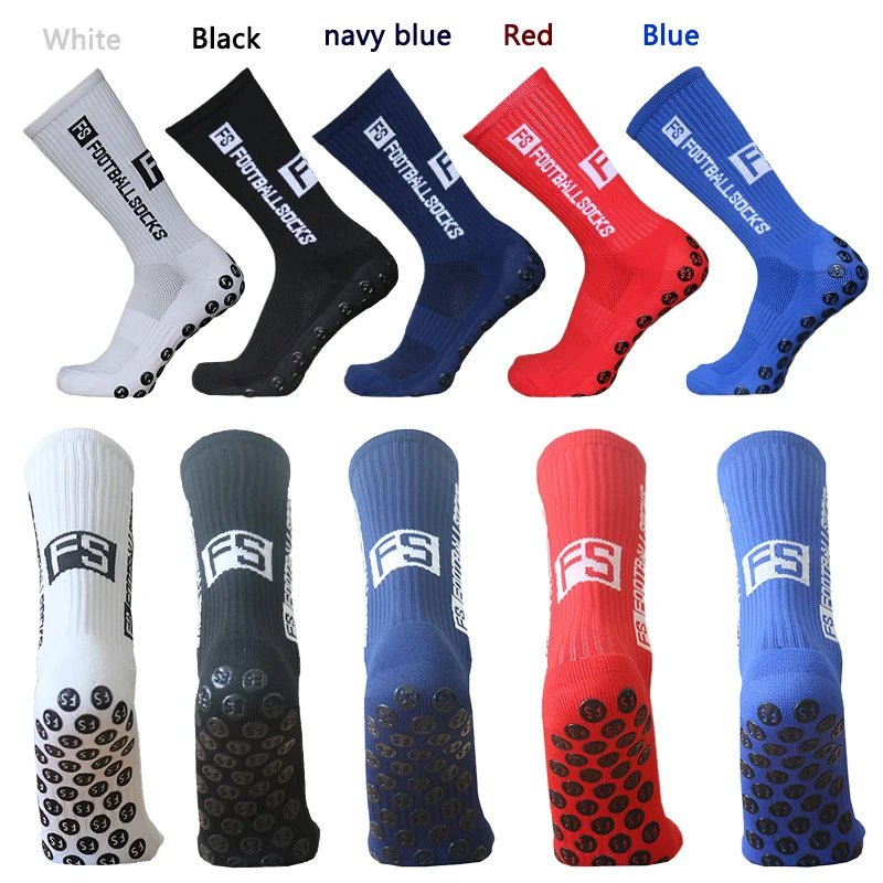 2025 New FS Anti slip Adhesive Football Socks Men's Middle Tube Anti sweat and Odorous Football Sports Cycling Socks - PCWLDASHRES