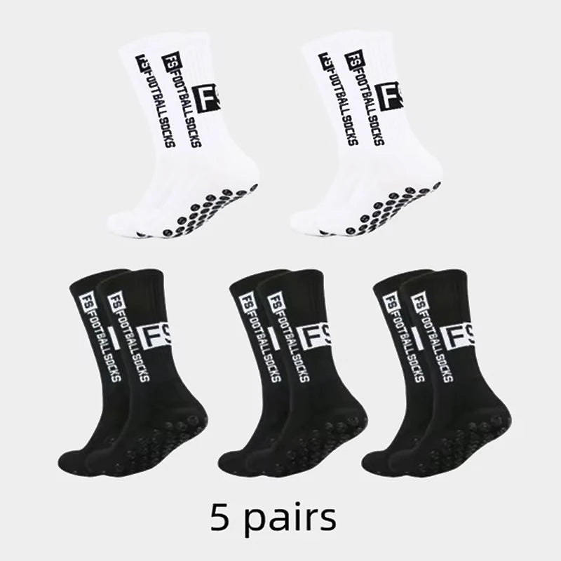 2025 New FS Anti slip Adhesive Football Socks Men's Middle Tube Anti sweat and Odorous Football Sports Cycling Socks - PCWLDASHRES