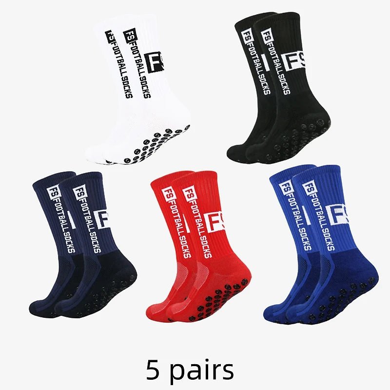 2025 New FS Anti slip Adhesive Football Socks Men's Middle Tube Anti sweat and Odorous Football Sports Cycling Socks - PCWLDASHRES