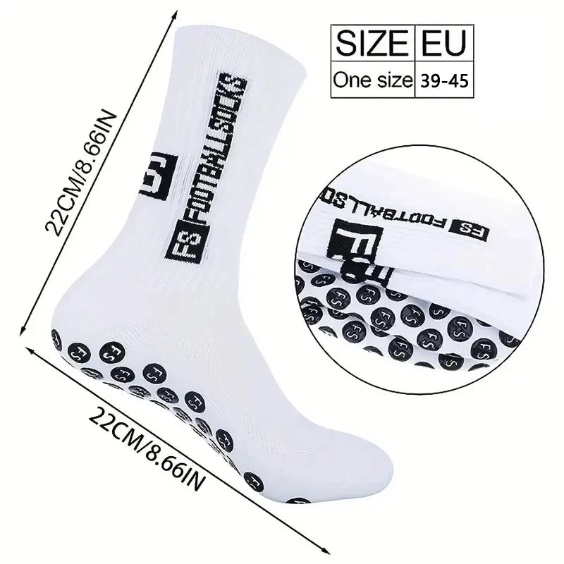 2025 New FS Anti slip Adhesive Football Socks Men's Middle Tube Anti sweat and Odorous Football Sports Cycling Socks - PCWLDASHRES