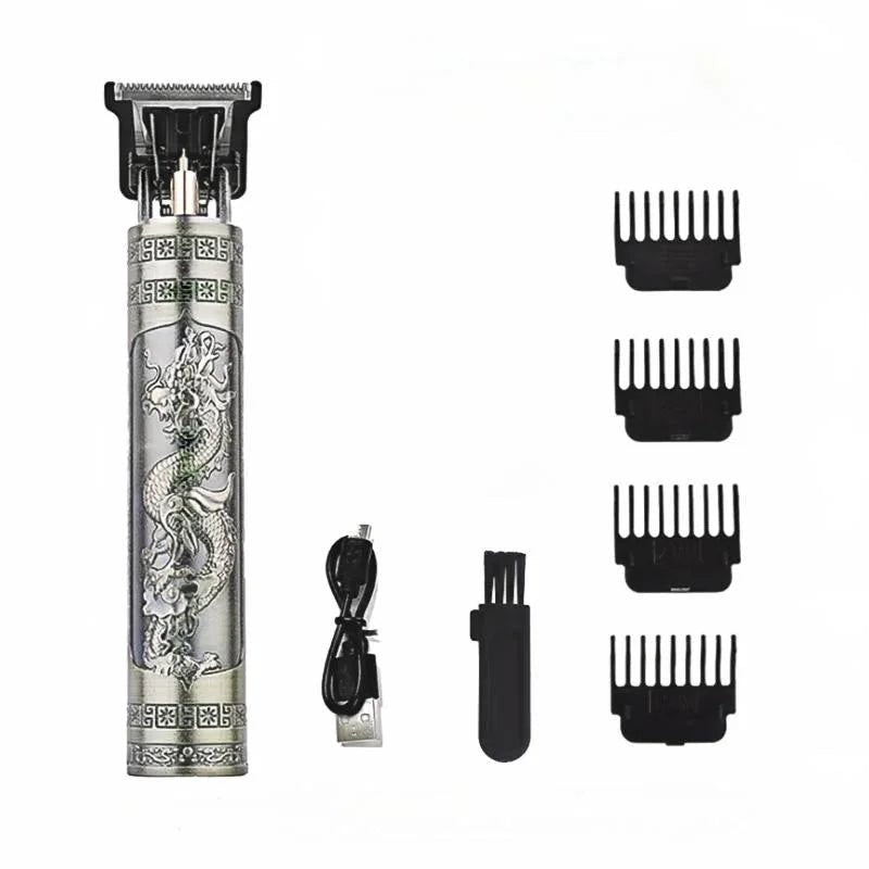2025 T9 HairClipper Beard Shaving Body Hair Trimmer Clippers Electric Machine Men Haircut Machine 0mm Barber ShaverDragon Carved - PCWLDASHRES