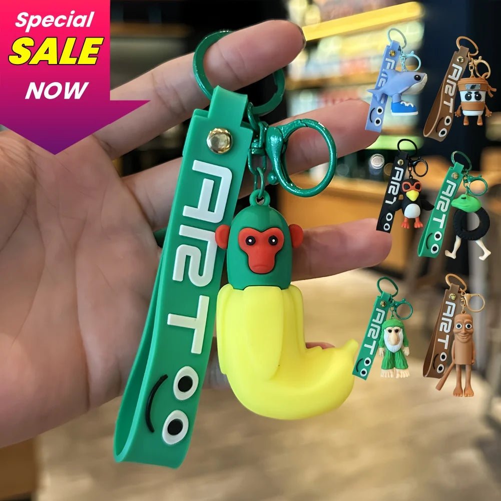 2026 Silicone Italian Brainrot Animals Keychains Funny Sigma Skibidi Rizz Cat Silly Meme Keyrings for Backpack Fans Friends Gift - PCWLDASHRES