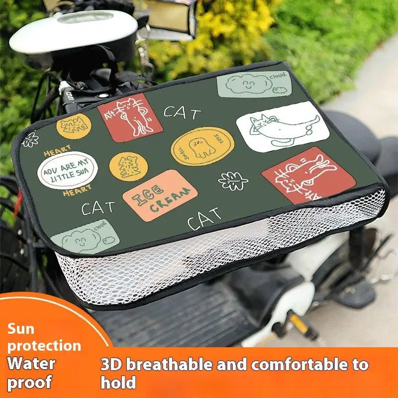 1 Pair Summer Sunscreen Heat Shading Gloves Electric Car Handlebar Cover Motorcycle Battery Car Hand Guard Cover