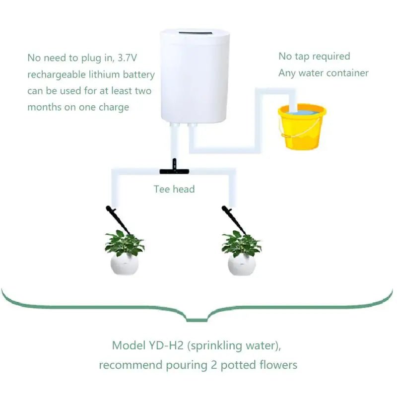 2/4/8 Head Automatic Watering Pump Controller Flowers Plants Home Sprinkler Drip Irrigation Device Pump Timer System Garden Tool - PCWLDASHRES