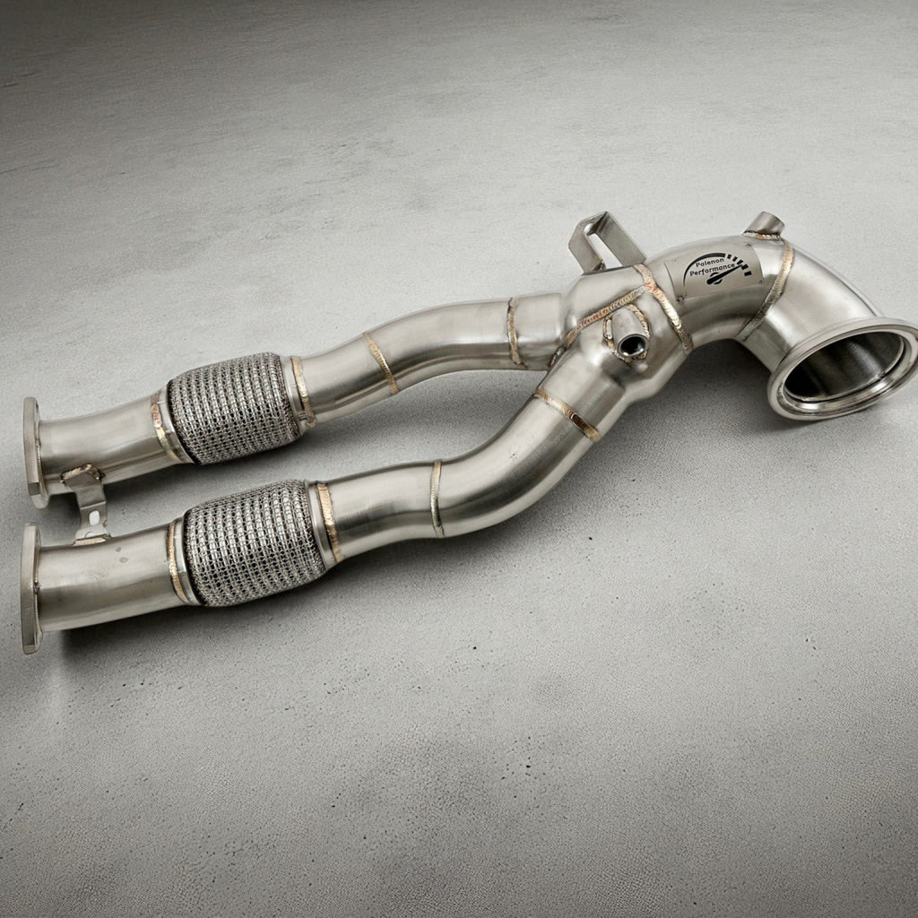 2.5T Race Downpipe For 2018+ Audi RS3 8V, RS3 8Y & TTRS 8S | Palenon Performance - PCWLDASHRES