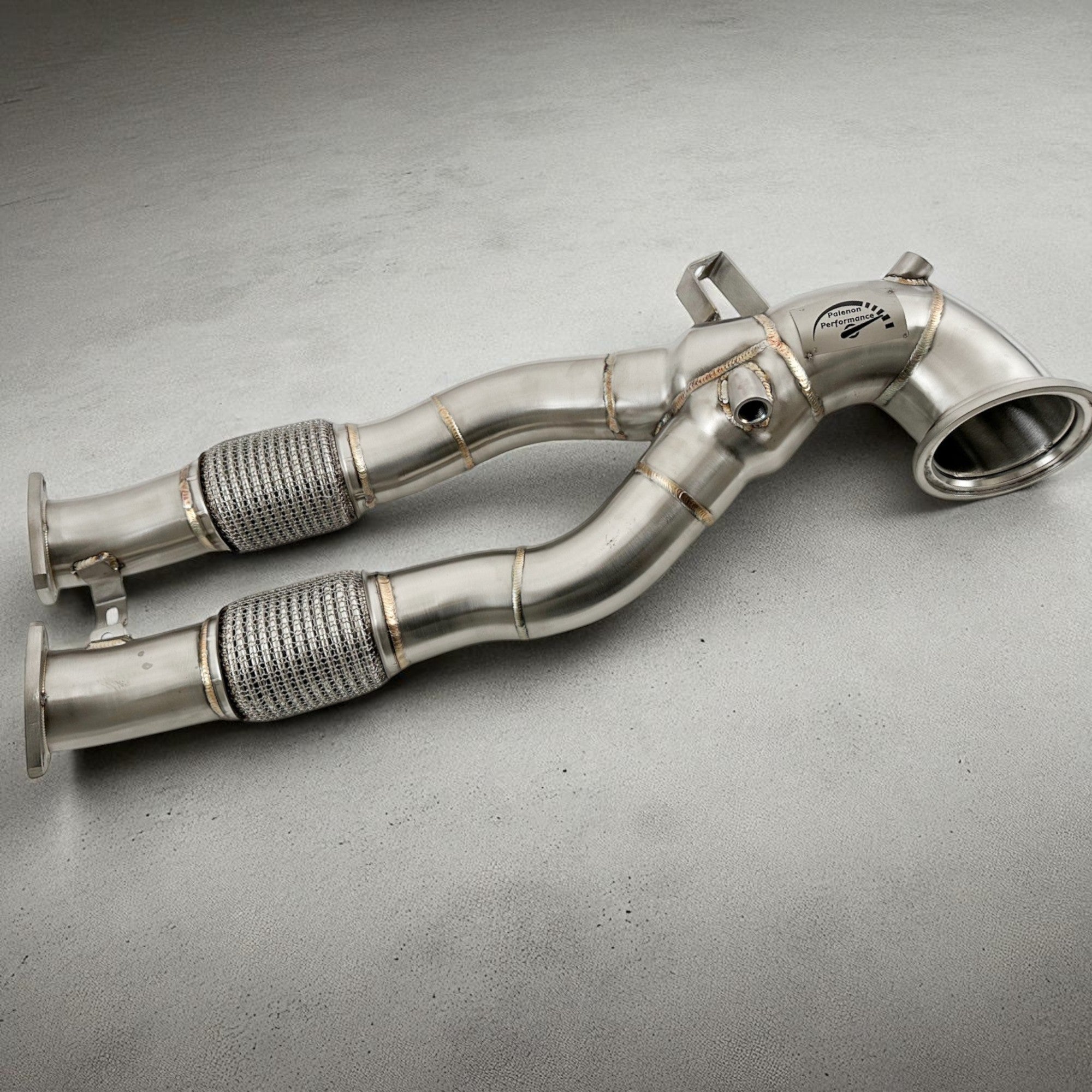 2.5T Race Downpipe For 2018+ Audi RS3 8V, RS3 8Y & TTRS 8S | Palenon Performance - PCWLDASHRES
