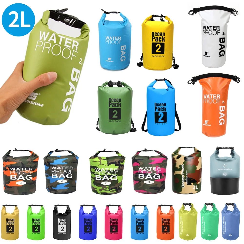 2L 5L Drifting PVC Mesh Bags Lightweight Waterproof Phone Pouch Floating Boating Kayaking Camping Bags for Outdoor Swimming - PCWLDASHRES