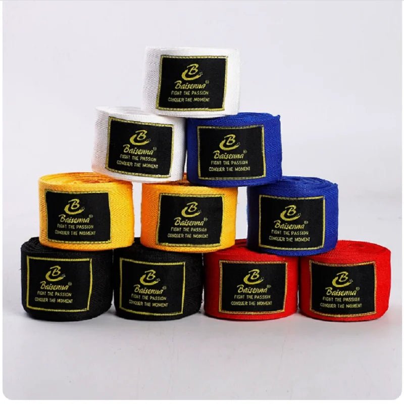 2PCS 1.5/2/3/5M Boxing Training Bandages Cotton Sports Bandages Sanda Kick Boxing Mma Hand Gloves Wraps Belt Boxing Sports Strap - PCWLDASHRES