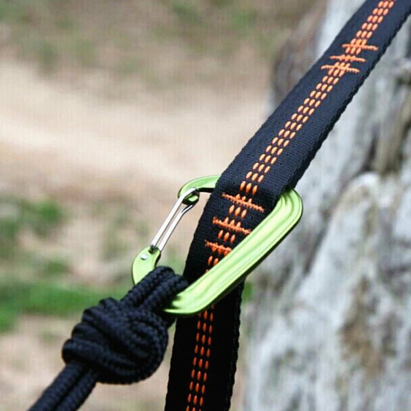 2Pcs High Bearing Capacity Hammock Straps 600lbs Breaking Strength Polyester Hammock Belt Rope 5 Ring Correias De Poliéster - PCWLDASHRES