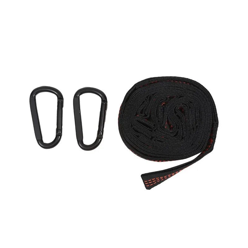 2Pcs High Bearing Capacity Hammock Straps 600lbs Breaking Strength Polyester Hammock Belt Rope 5 Ring Correias De Poliéster - PCWLDASHRES