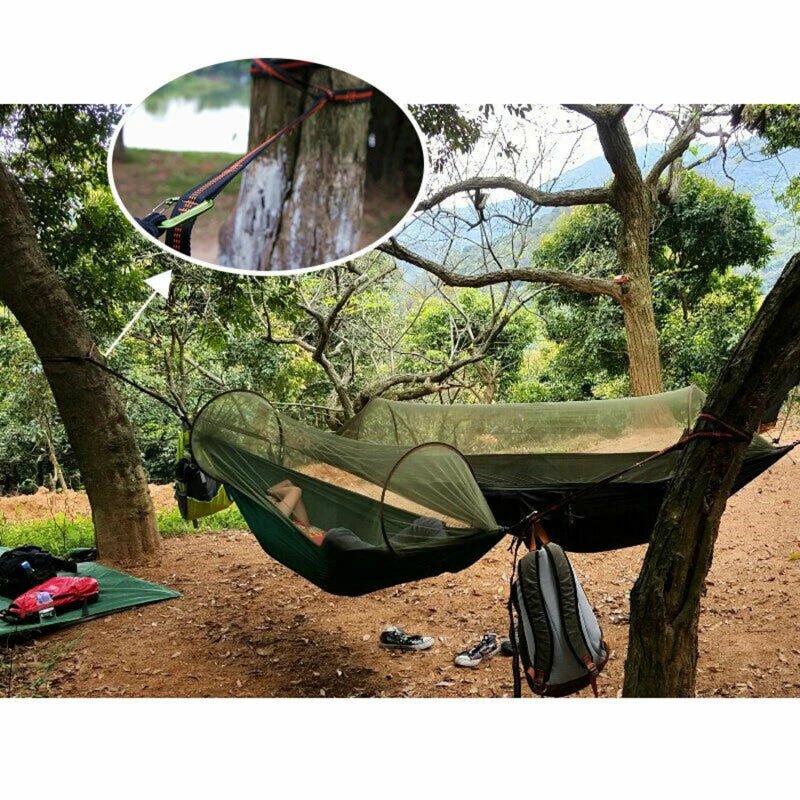2Pcs High Bearing Capacity Hammock Straps 600lbs Breaking Strength Polyester Hammock Belt Rope 5 Ring Correias De Poliéster - PCWLDASHRES