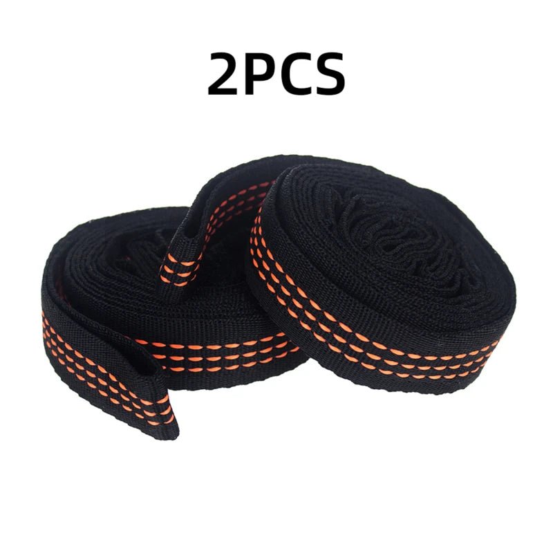 2Pcs High Bearing Capacity Hammock Straps 600lbs Breaking Strength Polyester Hammock Belt Rope 5 Ring Correias De Poliéster - PCWLDASHRES