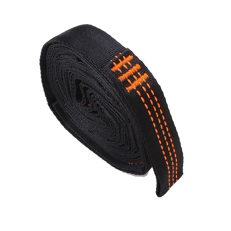 2Pcs High Bearing Capacity Hammock Straps 600lbs Breaking Strength Polyester Hammock Belt Rope 5 Ring Correias De Poliéster - PCWLDASHRES